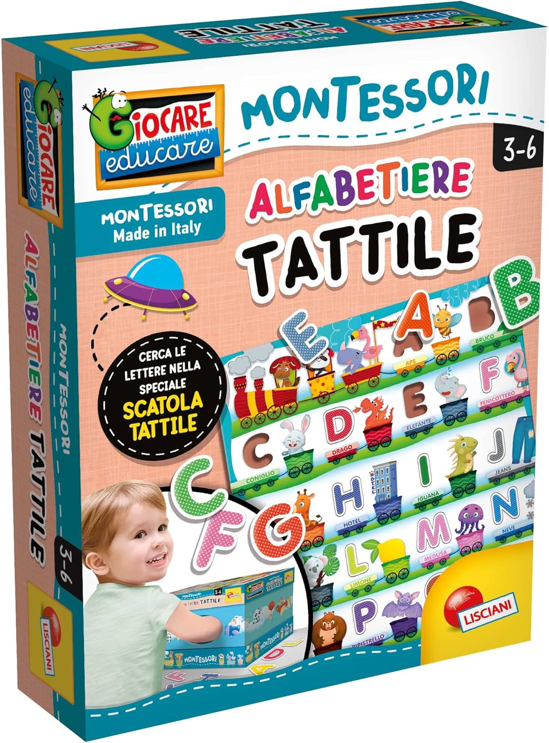 Imparare giocando: Liscianigiochi e il Metodo Montessori - Alfabeto tattile